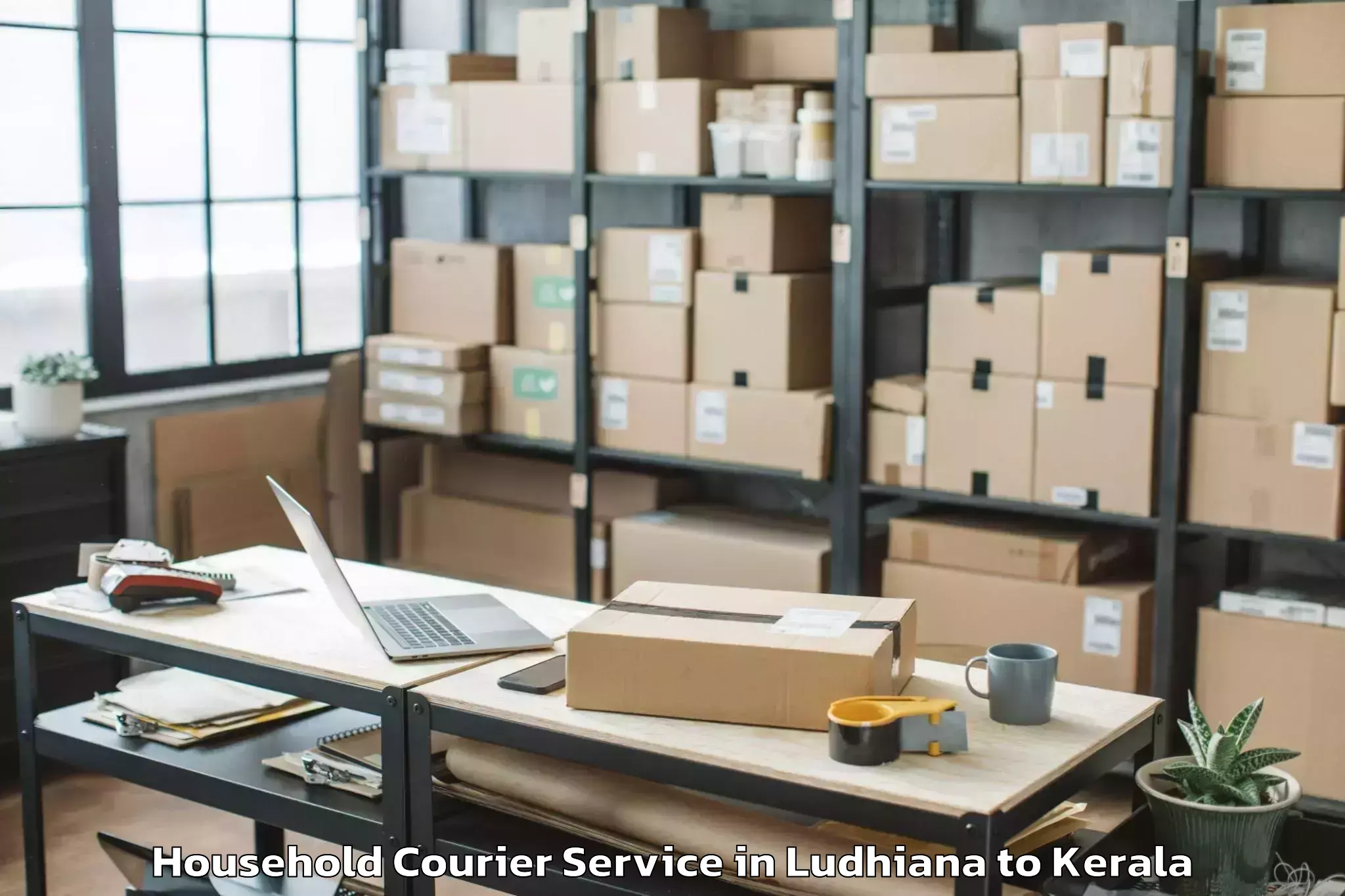 Get Ludhiana to Kannur Airport Cnn New Household Courier